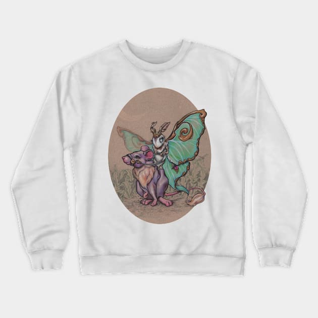 Lucerna and her Trusty Steed Crewneck Sweatshirt by justteejay